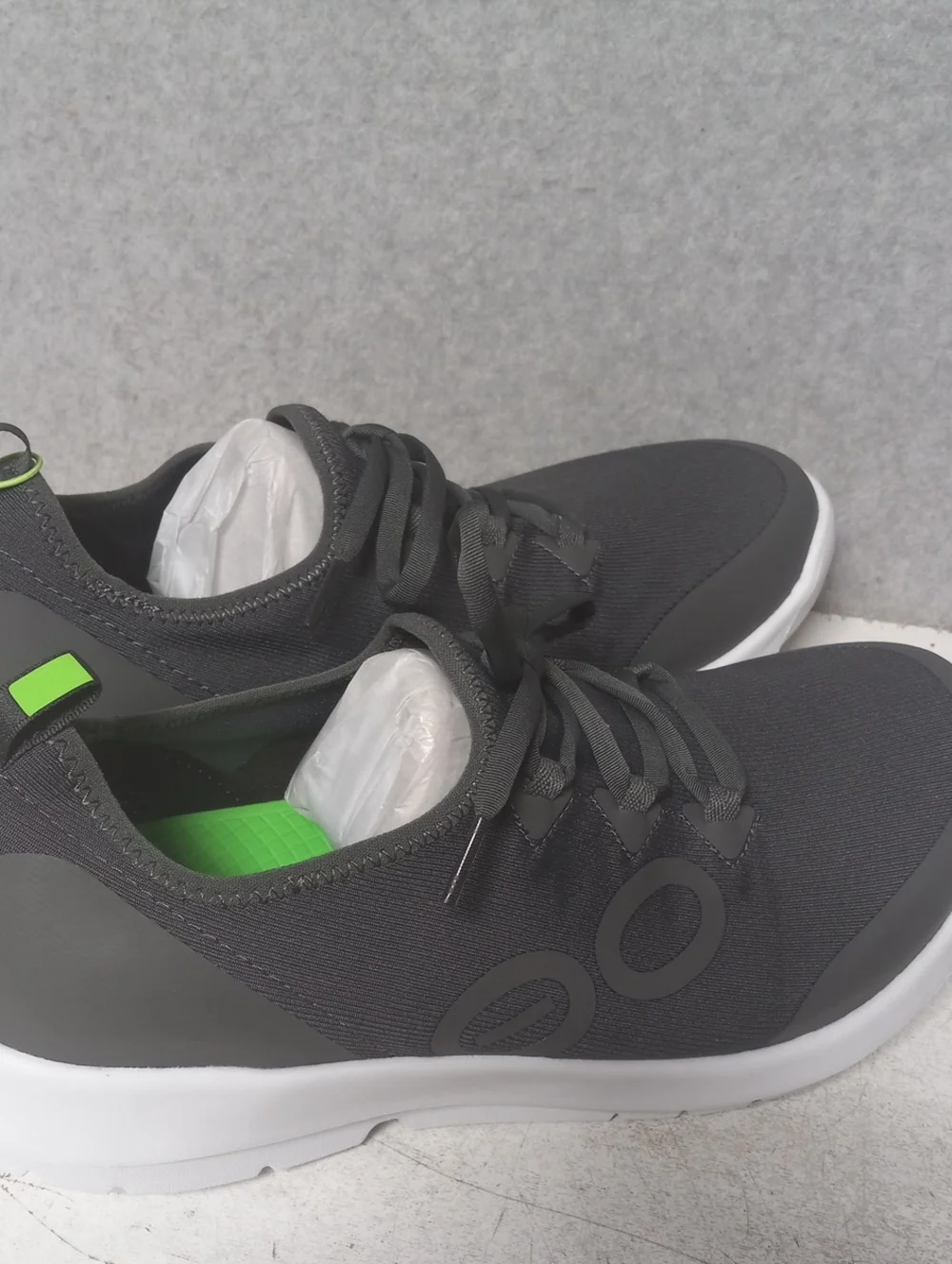Oofos Oomg Sport LS Volcanic Ash Gray Shoes Lace Mens Sz 11